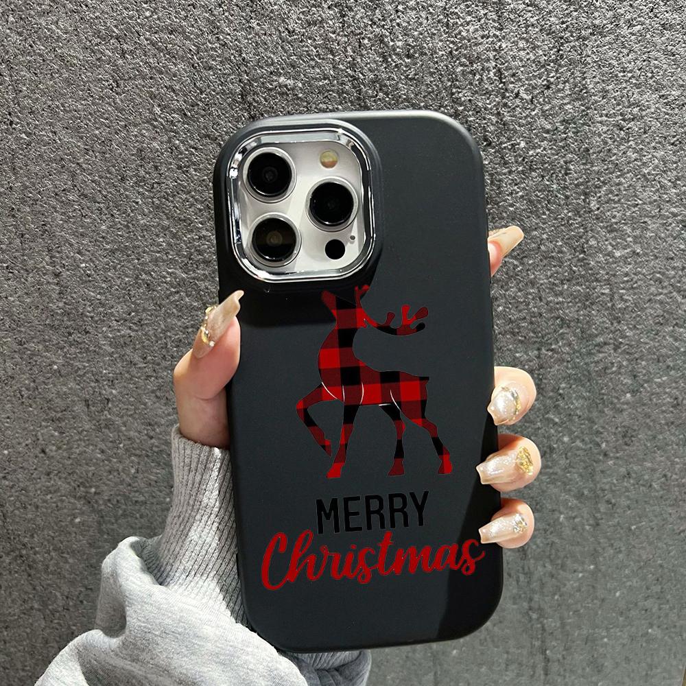 N102 Счастливого Рождества и Нового года Мягкие чехлы для телефонов iPhone 16 Pro — фото 10