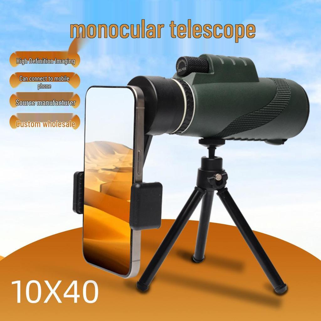 80X100 High-Power HD Monocular Telescope for Adults - Outdoor Use, Customizable