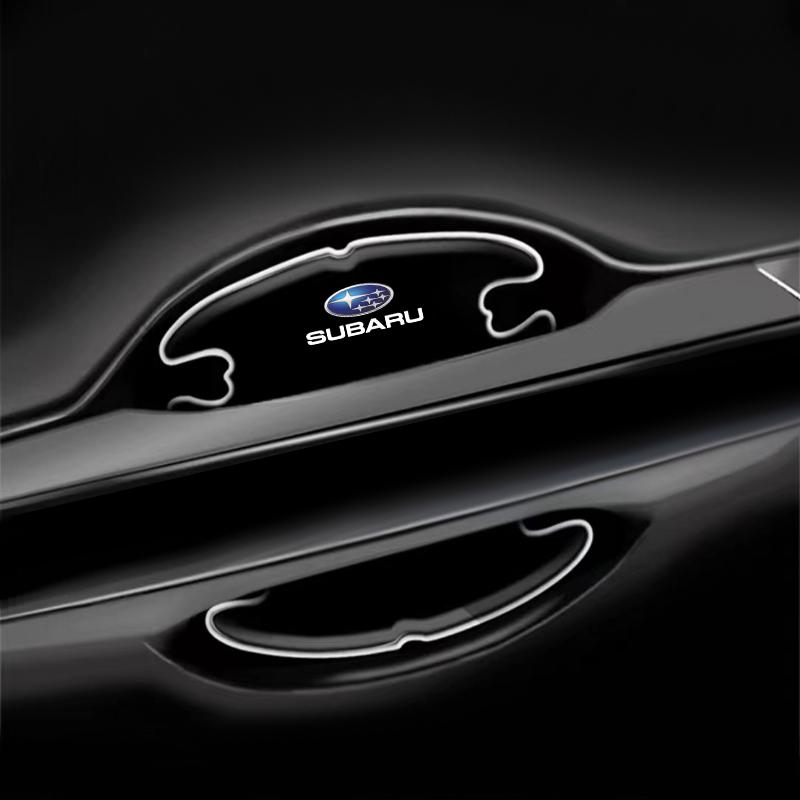 Car Door Bowl Handle Scratch Protective Stickers For Subaru Forester SG5 SH SJ Impreza XV Legacy Outback WRX STI GC8 Tribeca rgw1