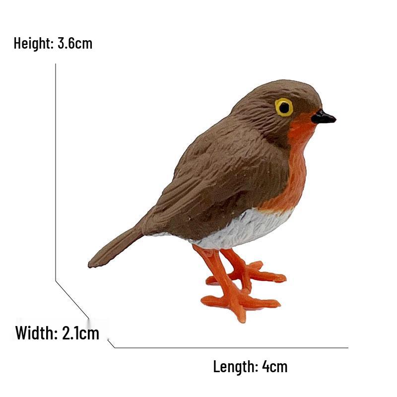 Kids' Cognitive Bird Model: Robin Chick Simulation Toy Ornament