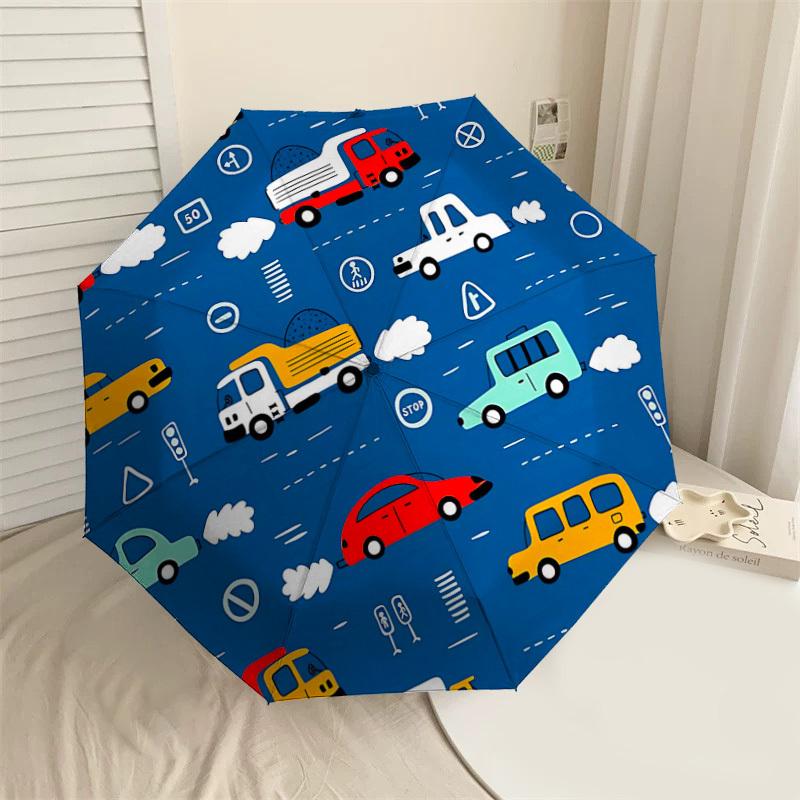 

1PC Car Traffic Umbrella-8-Rib Reinforced, Automatic Open, Lightweight & Durable, Cute Fashion Accessory for Outdoor-T399