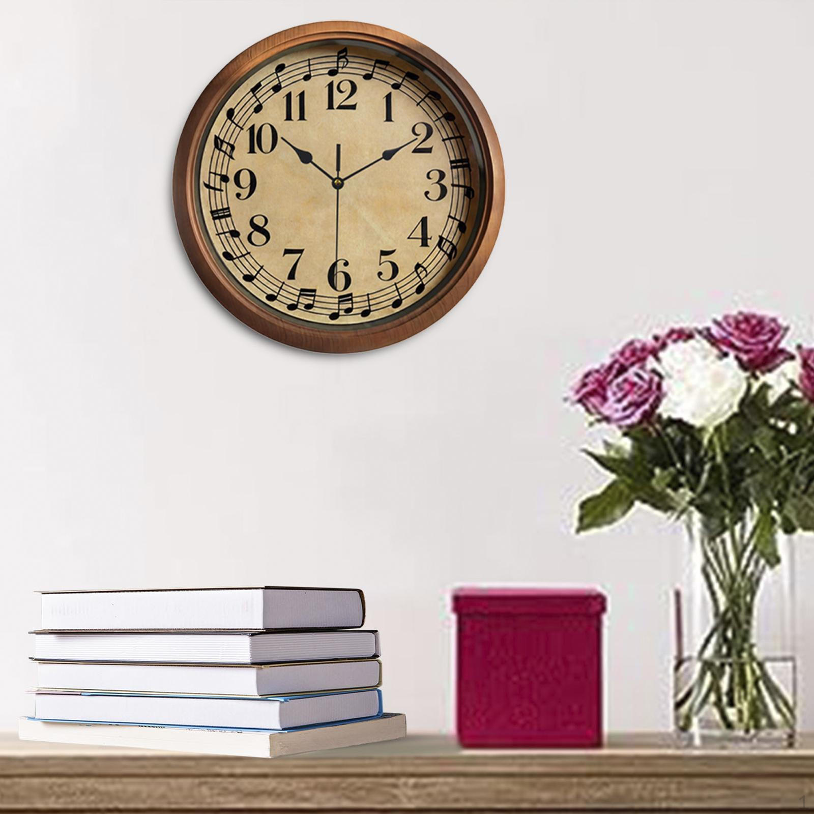 

Music Note Wall Clock for Lovers Bedroom Housewarming
