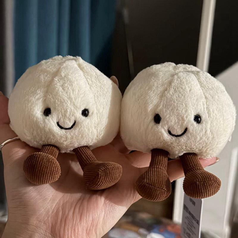 Süßes Kleines Gedämpftes Brötchen Plüschtier Yoyo Xianxian Entzückende Essens-Stoffpuppe mit Lachendem Gesicht Beinen Weiches Plüschtier Heimdeko Geschenk