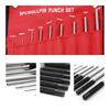 1set Leather Round Puncher Tool Set, DIY Leather Craftwork Punching And Chiseling, Roll Pin Punching Set, Size 1/16-5/16inch