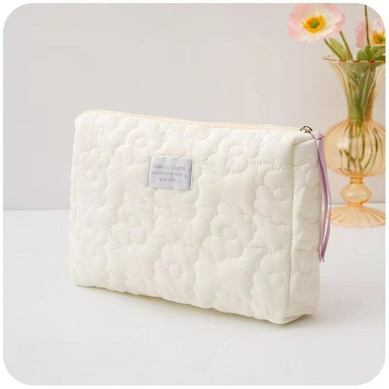 Neue Blumenmuster Frauen Make-up-Tasche Toilettenartikel Kosmetik Organizer Reißverschlusstasche Reisewaschbeutel Kosmetiktasche Weibliche Make-up-Taschen