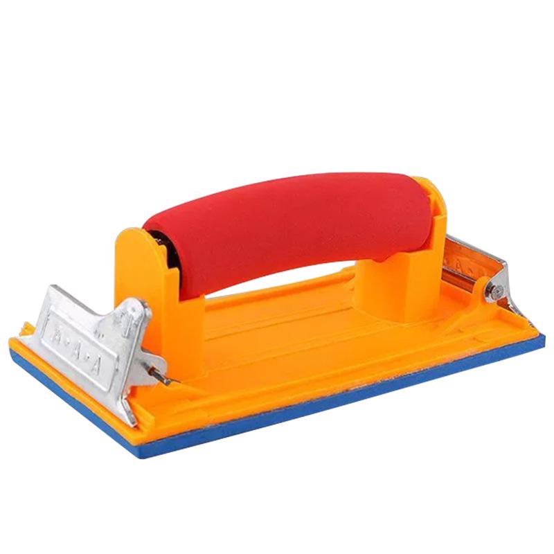 Durable Handheld Sanding Block for 9x3.6 Inch Sandpaper - Thickened Clamping Tool for Manual Use