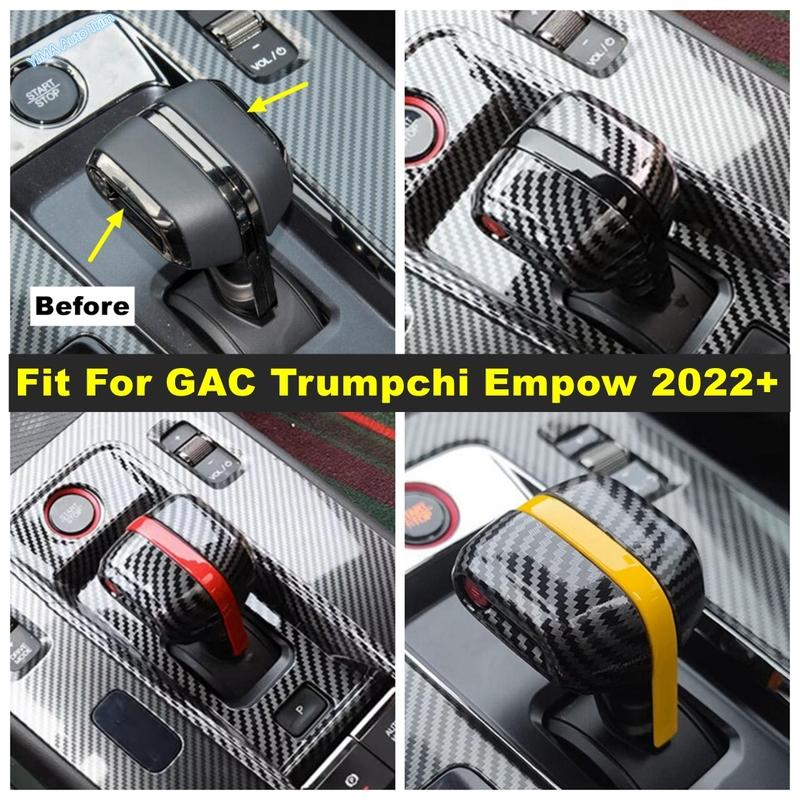 Car Transmission Gear Shift Knob Handle Head Stickers Cover Trim For GAC Trumpchi Empow - 2025 Interior Accessories