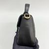 [Gebraucht] Gucci Chevron Leder GG Marmont Mini Top-Handle-Tasche 'Nero' - Ausgezeichnet #1V9T0GG