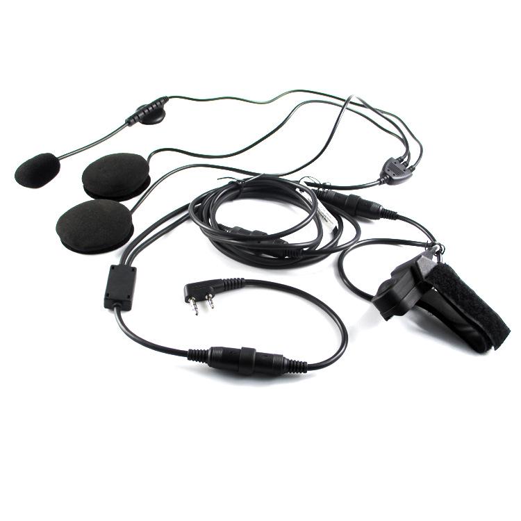 Motorcycle Helmet Intercom Headset for Motorola GP328/GP338/PTX760