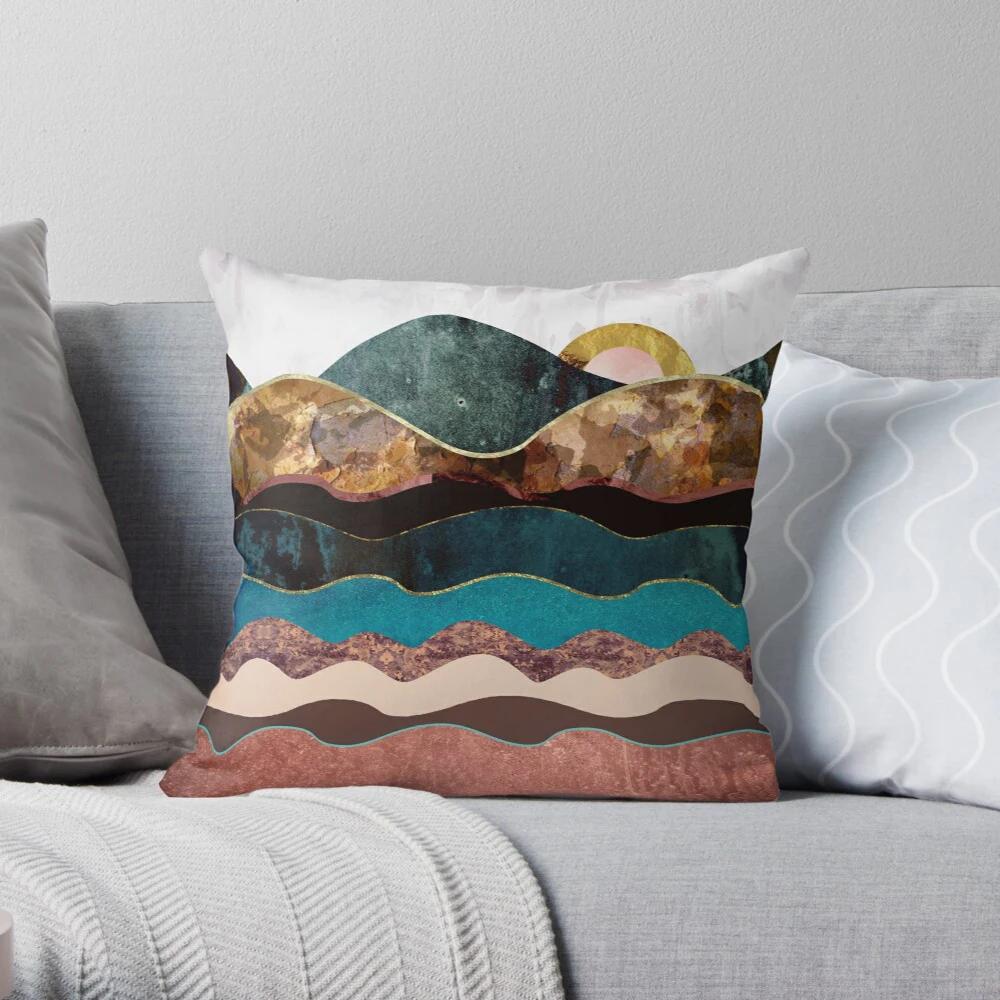 Bedroom Living Room Sofa Bed Decoration Abstract Landscape Pattern Home Pillow Cover Cushion