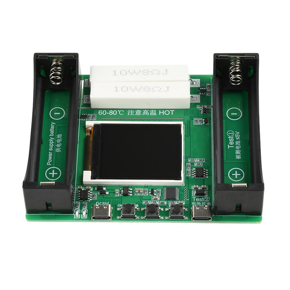 18650 Battery Capacity LCD Tester Module MAh MWh Type-C Port Digital Display Lithium Batteries Measurement Power Detector Tester