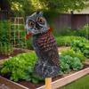 Fake Owl Decoys To Scare Birds Away 360 Rotating Head Sculptures Bird Control Pigeon Deterrents Outdoor Yard Garden Protectors