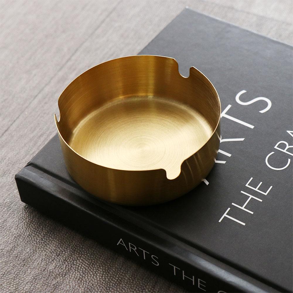 Round Ash Tray Metal Smoke Holder Stylish Home Decoration  for Smoker