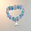 Pulseira de Conto de Fadas Sonhadora com Cauda de Peixe e Contas Doce Design Para Mulheres Meninas Moda Pulseira com Corda Elástica Acessórios de Joias Presentes