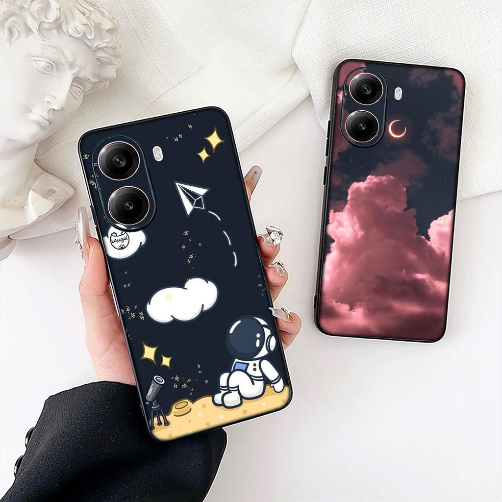 Universe Galaxy Astronaut Moon Phone Case for Motorola Moto Edge 70 60 Fusion NEO Pro G Stylus G56 G96 G52 G04 G05 20 Cover