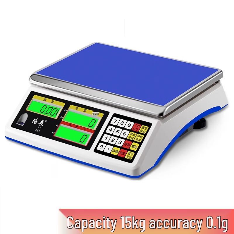 

Haoxun 15kg/0.1g Commercial Electronic Counting Scale