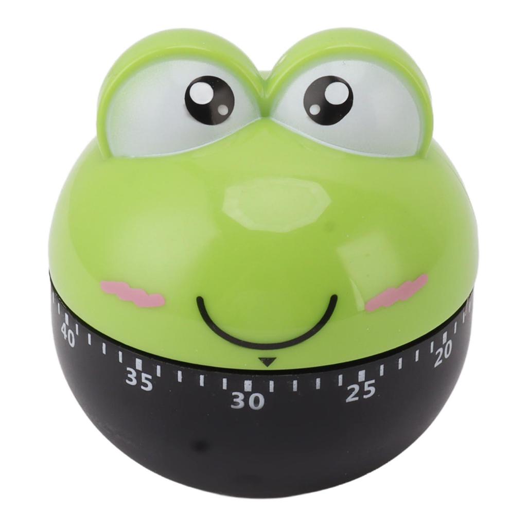 Cartoon Machinery Timer High Accuracy Adjustable 60 Minutes Mechanical Kitchen Cooking Timer for Kitchen Study Green