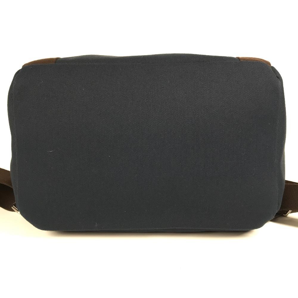 Hermes Sacked Panther Jug Room Bag Backpack Backpack Cotton Navy/Brown