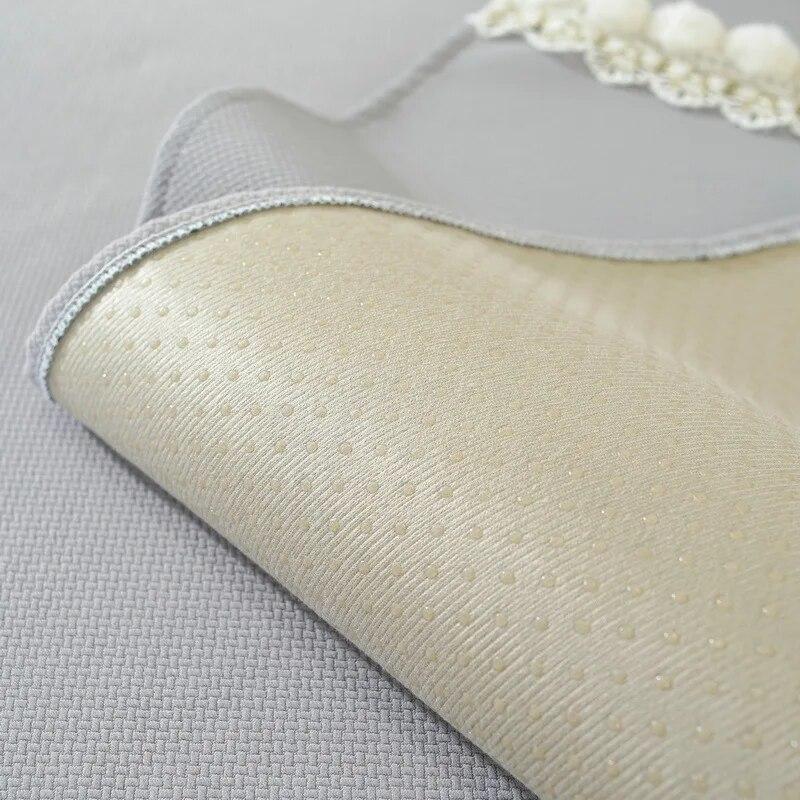 Universelles, rutschfestes Spitzenkissen in Volltonfarbe 2023 Neuer Sofabezug Chenille-Sofakissen für alle Jahreszeiten