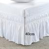 Hotel Bed Shirts Elastic Bed Skirt Dust Ruffle Pastoral Style Fit Bedspread Queen Bed Skirt  Ruffled Bed Skirts