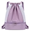 Lightweight Durable Oxford Drawstring Backpack Casual Fitness Gym Bag with Shoes Compartment Fashionable School Sports Bag