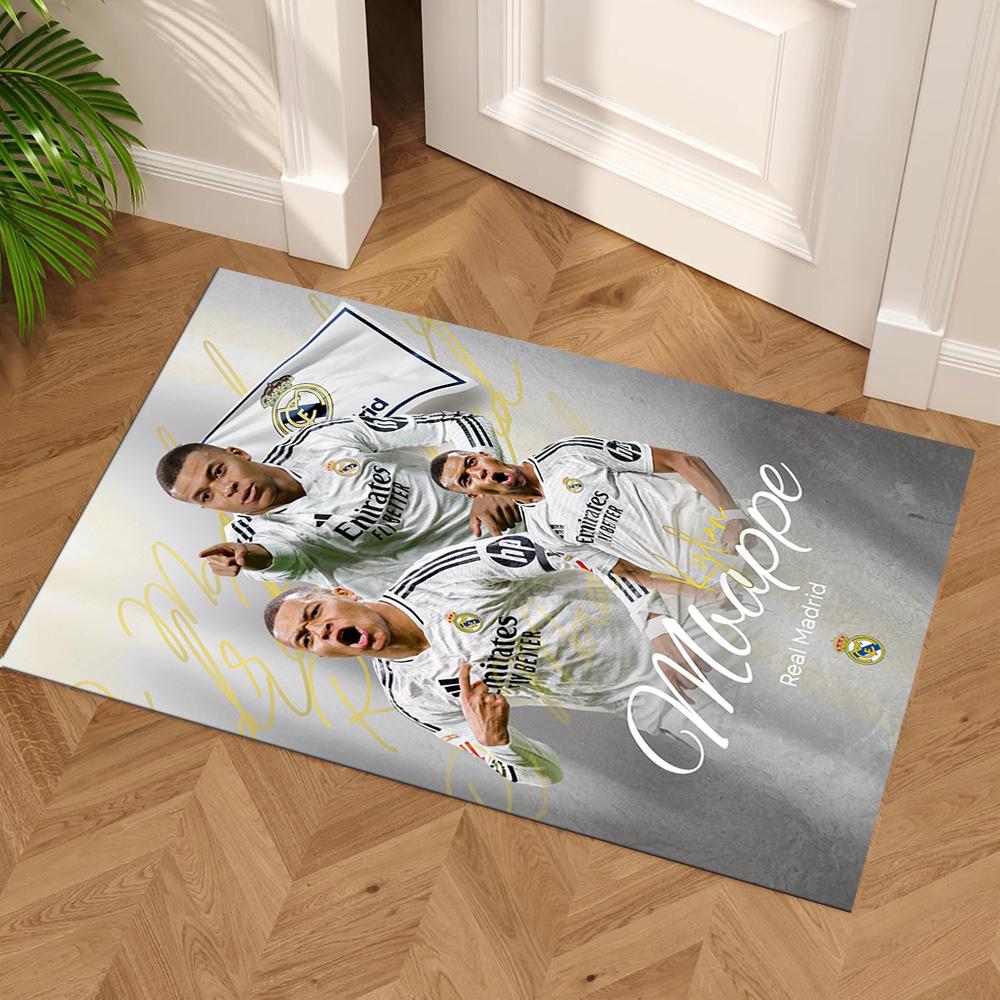 Star Player Kylian Mbappé Carpet Suitable for Game Room Decorate room Kitchen Dormitory Anti-slip Rug Decorate Offices
