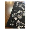 Ukiyo-e Tenugui Towel, Katsushika Hokusai, Hokusai Manga, Fish, 100% Cotton, Japan, Tokka Fabric