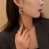 Crystal Transparent Glass Square Earrings for Women Geometric Dangle Earrings 2025 New Trendy Party Ear  Girls Gifts