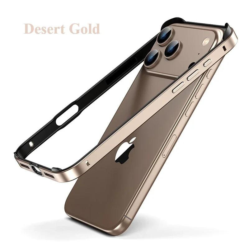 Custodia in lega di alluminio con dissipazione del calore per iPhone 17 Pro Max Air 16 15 14Plus 13 Robusta Sottile Antiurto Bumper Cover Protettiva