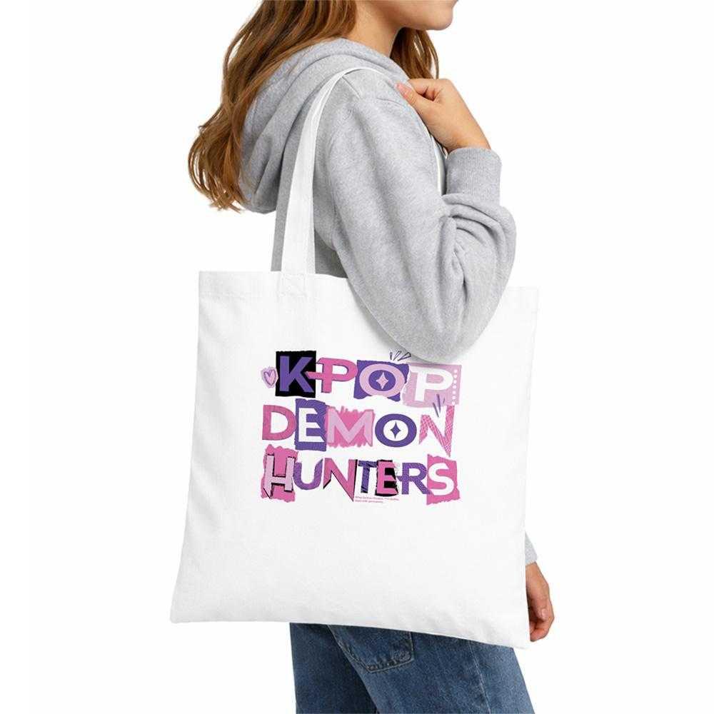 K-Pop Demon Hunters Scrapbook Travel Logo Tote Bag