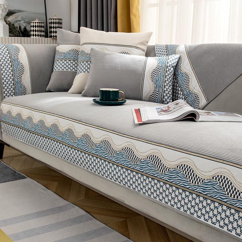 Μαξιλάρι καναπέ Απλό αντιολισθητικό μαξιλάρι χειμώνα Δερμάτινο κάλυμμα καναπέ Κάλυμμα τεσσάρων εποχών Πανί σενίλ