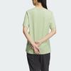 Adidas Sports Casual Solid Color Logo Round Neck Short Sleeve Drop Shoulder T-Shirt Unisex T-Shirt Magic-Yellow-Green JI9066
