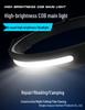 Rechargeable Silicone Adjustable COB Headlamp for Running, Cycling, and Camping