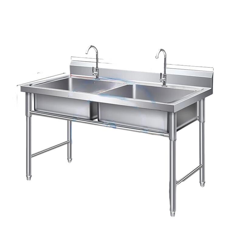 Beifu 304 Stainless Steel Freestanding Double Basin Sink
