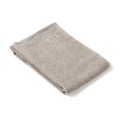[LINEN & BASIC] 100% Linen Pile Face Towel, 34 X 78 Cm, Natural White, Lightweight and Compact, Soft, Quick-Drying and Absorbent, Beige