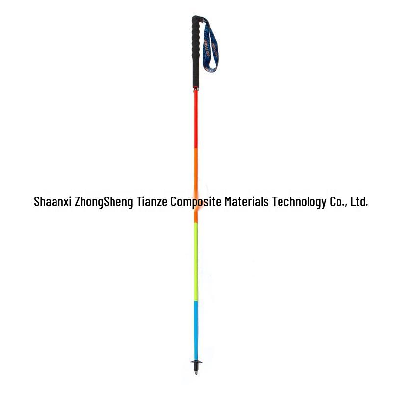 Ultra-light High Modulus Carbon Fiber Folding Trekking Poles for Off-road Hiking (110/120/130cm) 130cm