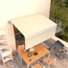 VidaXL Automatic Retractable Awning with Awning 3x2.5 M Cream 3069267