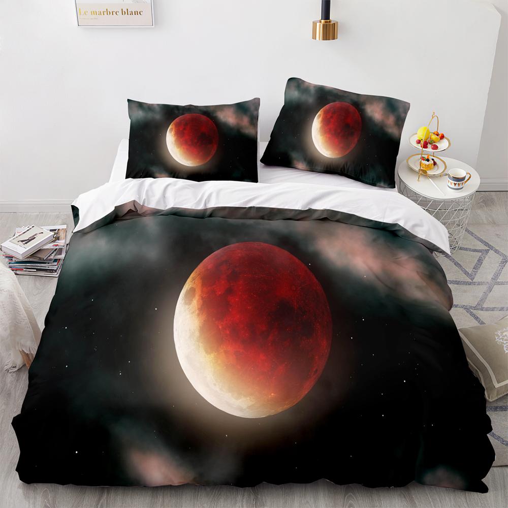 Earth Beding Set Single Twin Ful Quen King-Sized Dimensionsd Dimensions Universe Planet Bed Linen Set Aldult Kid Bedrom thre-piece suits 3D Pri
