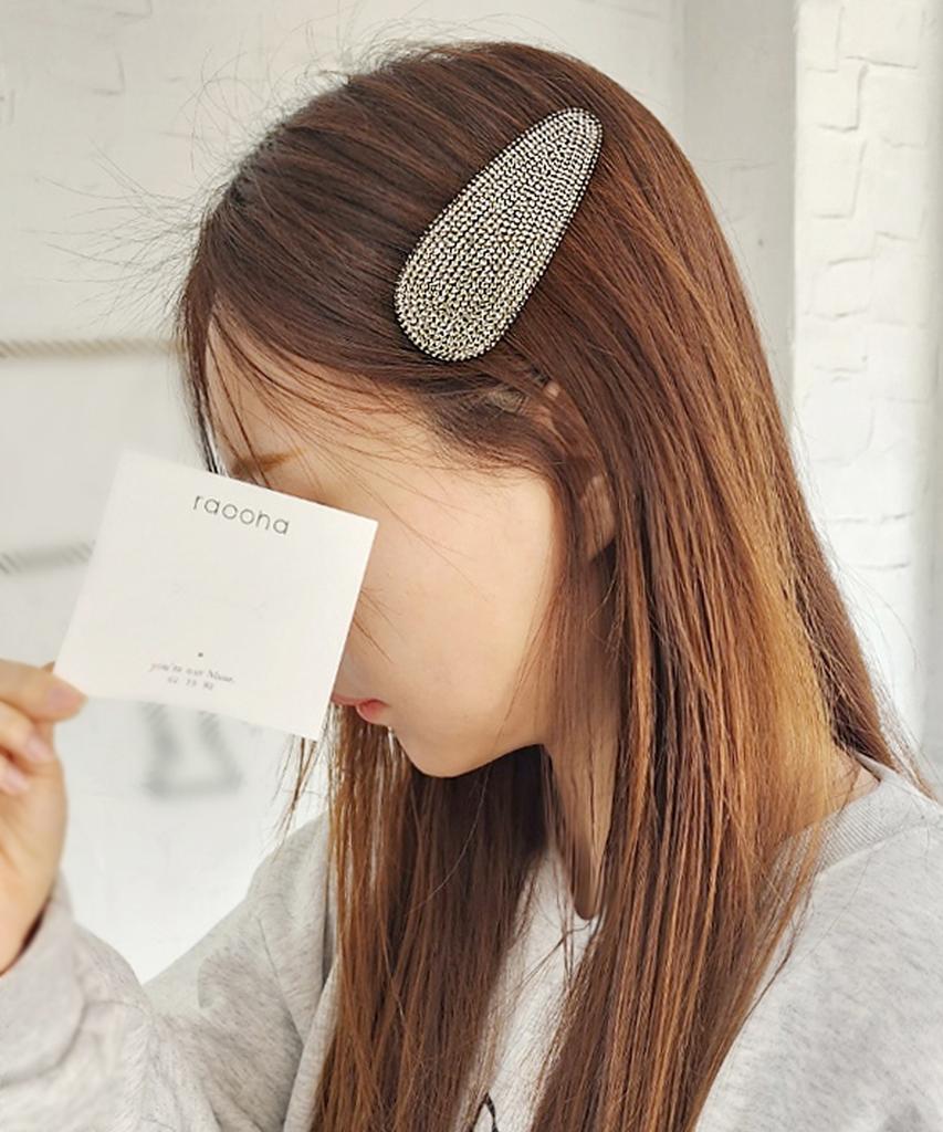 Racoha Mimi Glitter Snap Point Hairpin