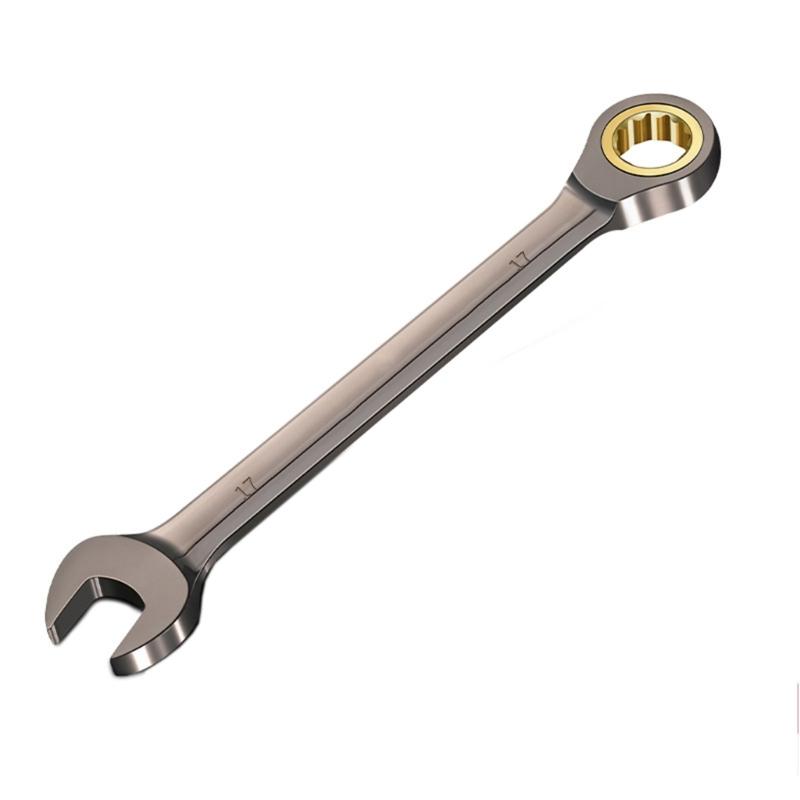 Double Ended Utility Wrench Ratchet Spanner Heavy Duty Two Side  Wrench Manual Repair Tool for Stable Performances