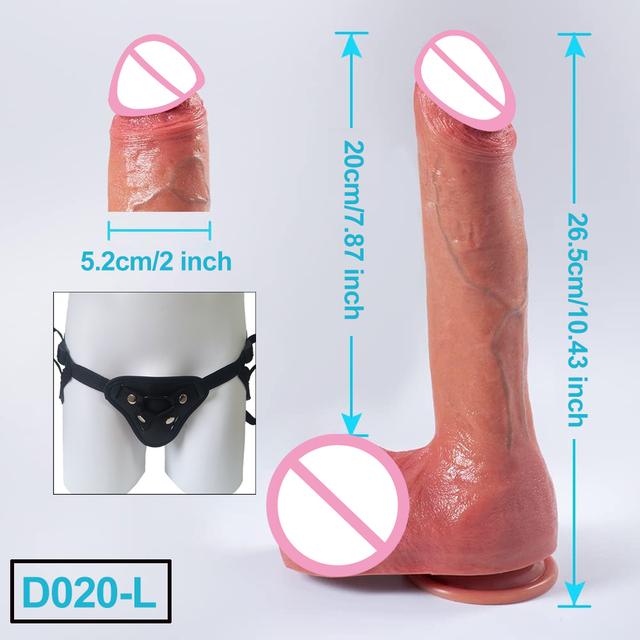 Man Penis Realistic Soft Strapon Dildo Double Silicone Dick Vaginal Masturbators Flesh Cock Gay Anal Plug Sex Toy for Women