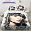 Aitana Custom Name Pattern Bedding,Quilt Set Quilt Cover Pillowcase Home Birthday Gift(1 * Duvet Cover + 2 * Pillowcase, Without Core)