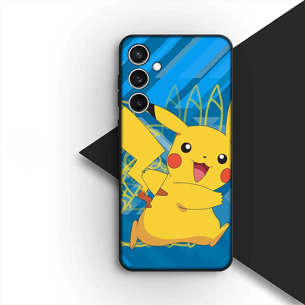Cartoon P-Pokemons GO P-Pikachus Phone Cover Case for Samsung Galaxy S10 S8 S9 Plus A33 A34 A31 70 A71 A72 Note 20 9 8 S10E