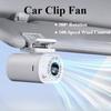 360° Rotatable Car Clip-On Fan Rechargeable USB Fan Portable Mini Fan  Outdoors