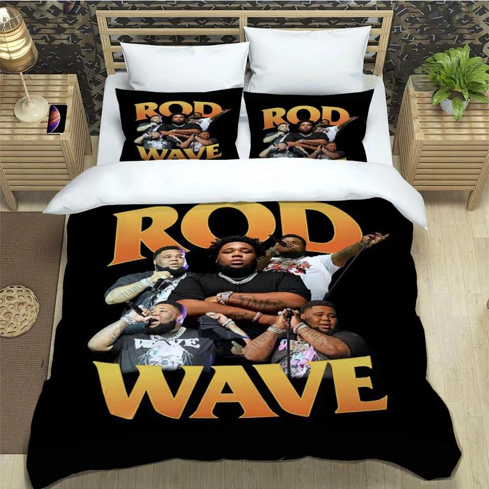 Popular Music Rod Wave Print Bedding Sets exquisite bed supplies set duvet cover comforter set bedding set luxury birthday gift