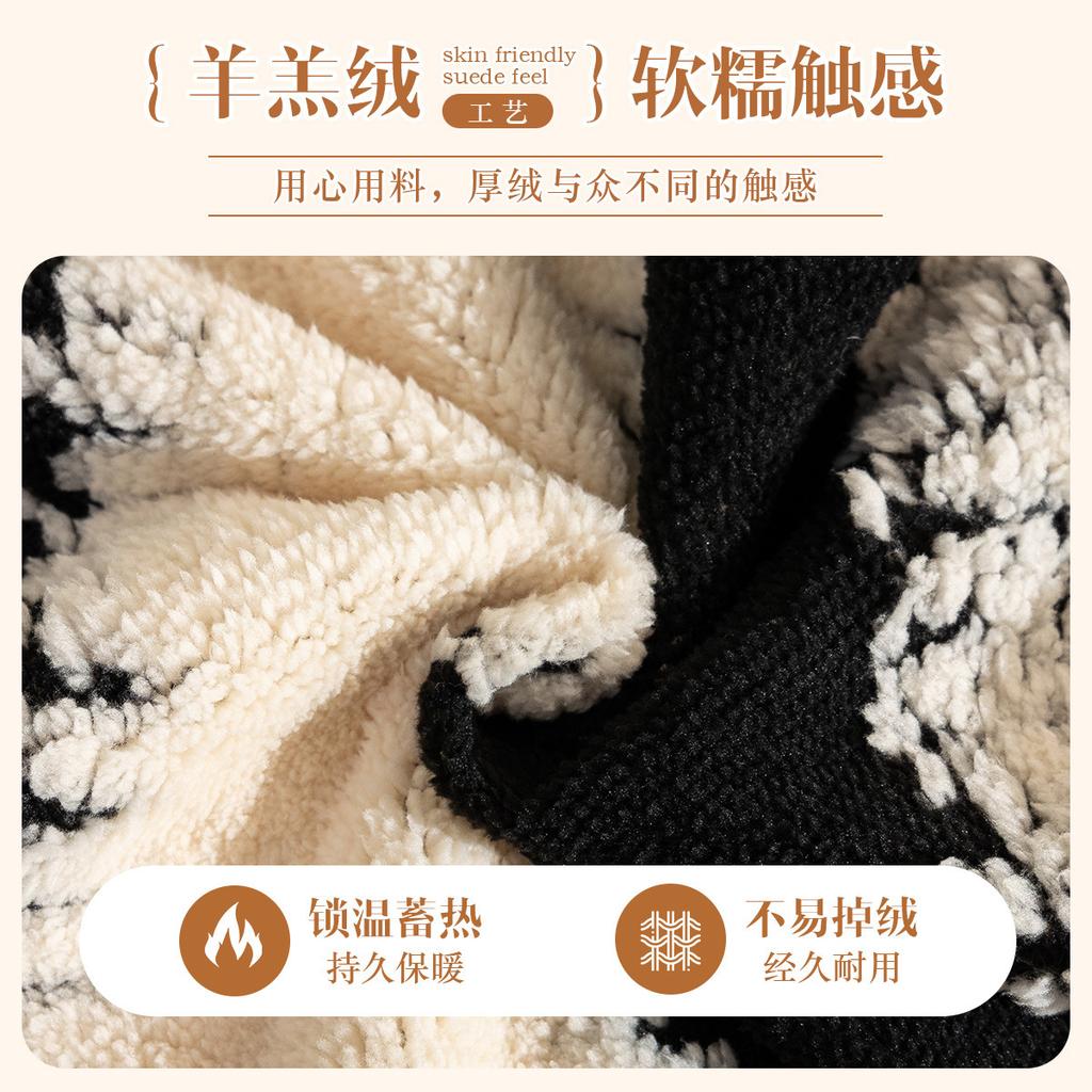 Plush Sofa Cushion Autumn And Winter  New General-Purpose Non-Slip Leather Cushion Light Luxury High-End Cover Cloth Blanket Cover