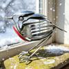 Handmade Scrap Metal Bird Statue Eco-friendly Recycled Bird Ornament Bird Art Figurine  Home Decor