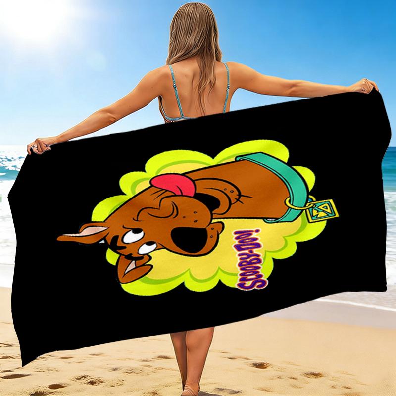 1Pc Scoobydoo Mystery Night Beach Towel Quick Dry Multiuse For Beach Pool Gym Yoga Home Travel Christmas Halloween Xmas Gift L1258