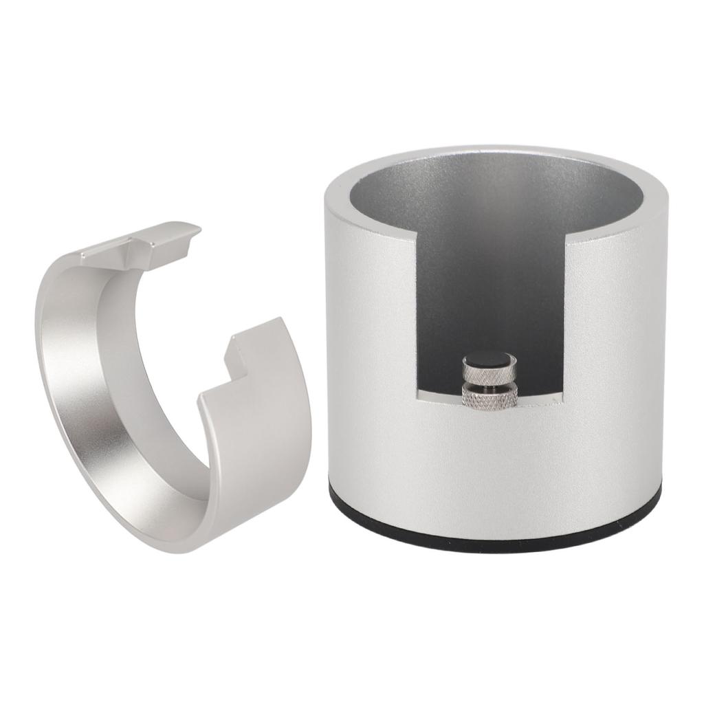 Coffee Portafilter Holder with Dosing Funnel 58mm Aluminum Alloy Round Coffee Machine Portafilter Tamping Stand for Home Bar