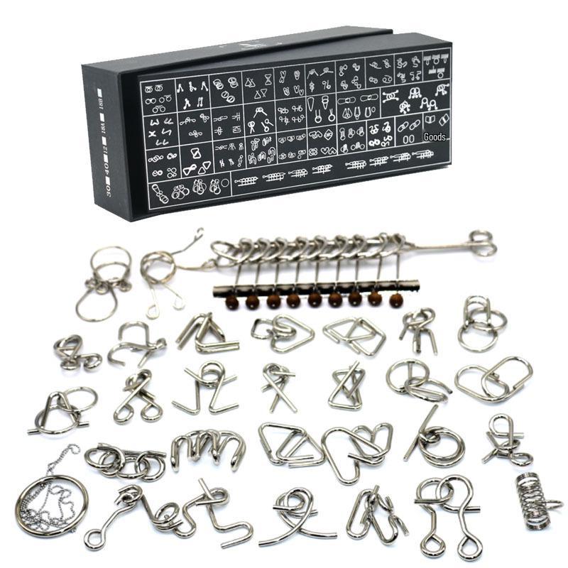 IQ Toys 8-teiliges Puzzle-Set - TikTok Trend Interlocking Rings